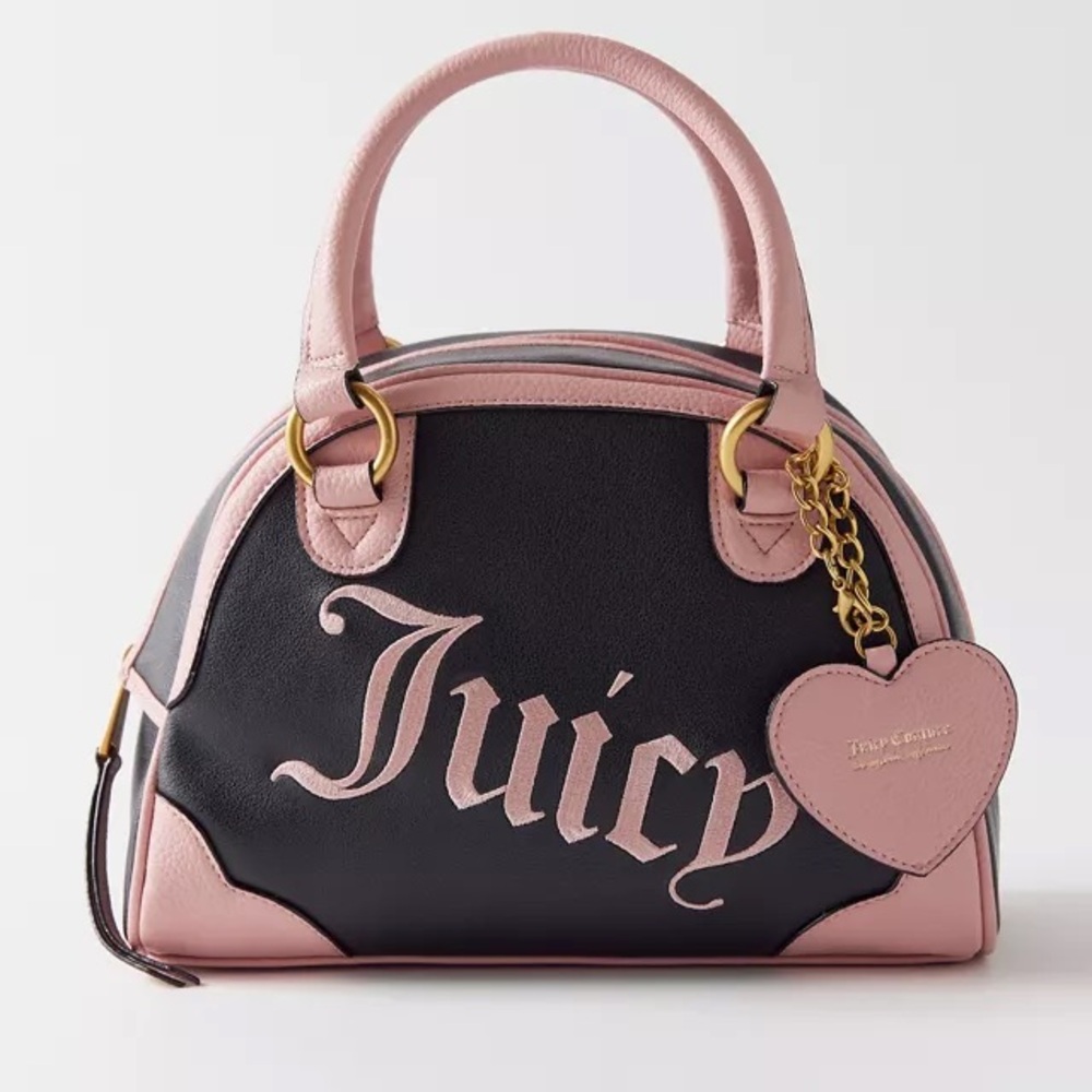 Juicy Couture Black and Pink Satchel